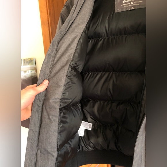 Eddie Bauer Men's Superior Down Parka, grey size large (L) - Picture 6 of 16